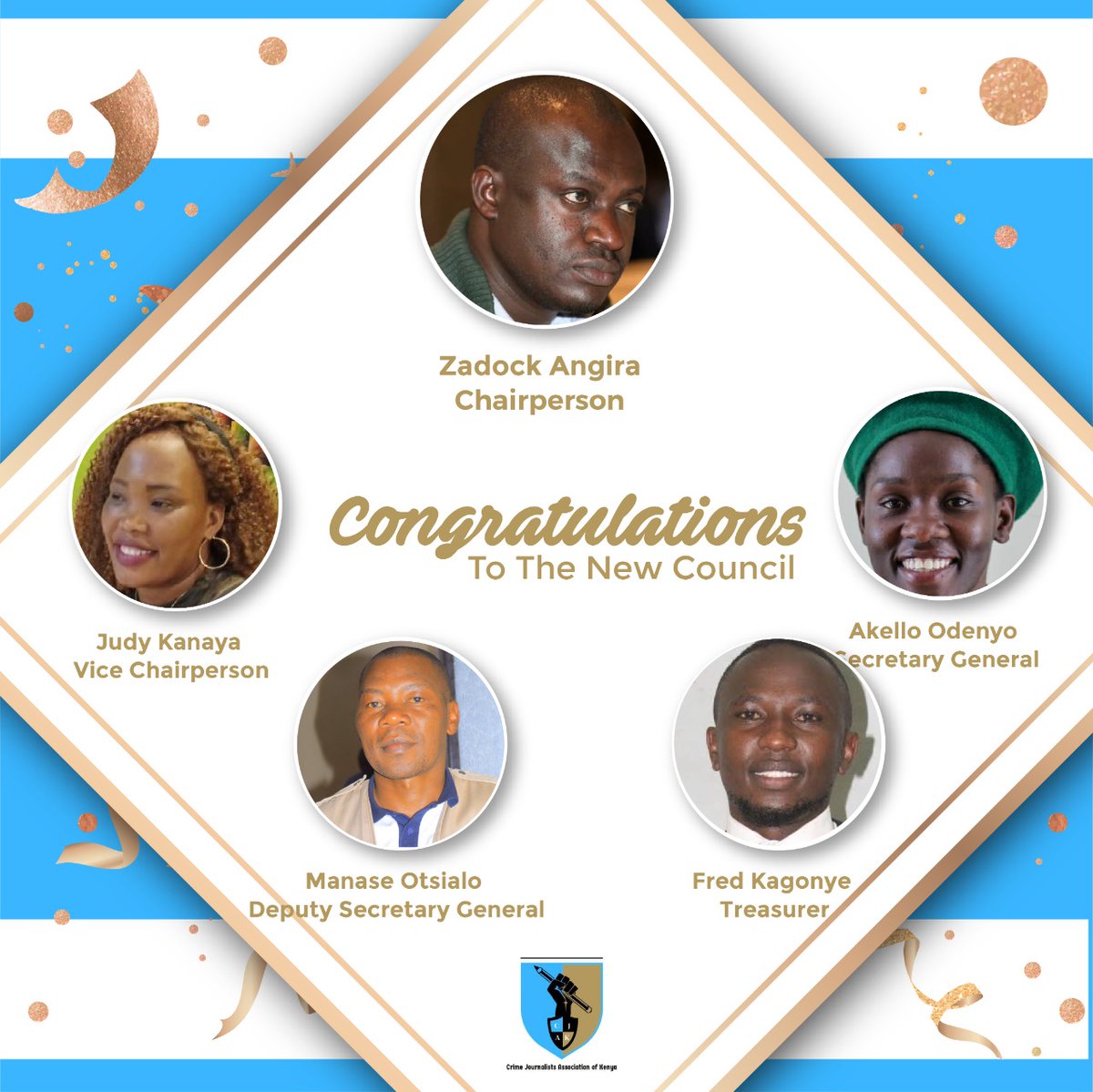 Congratulations to the new CJAK leadership team. #IamCJAK