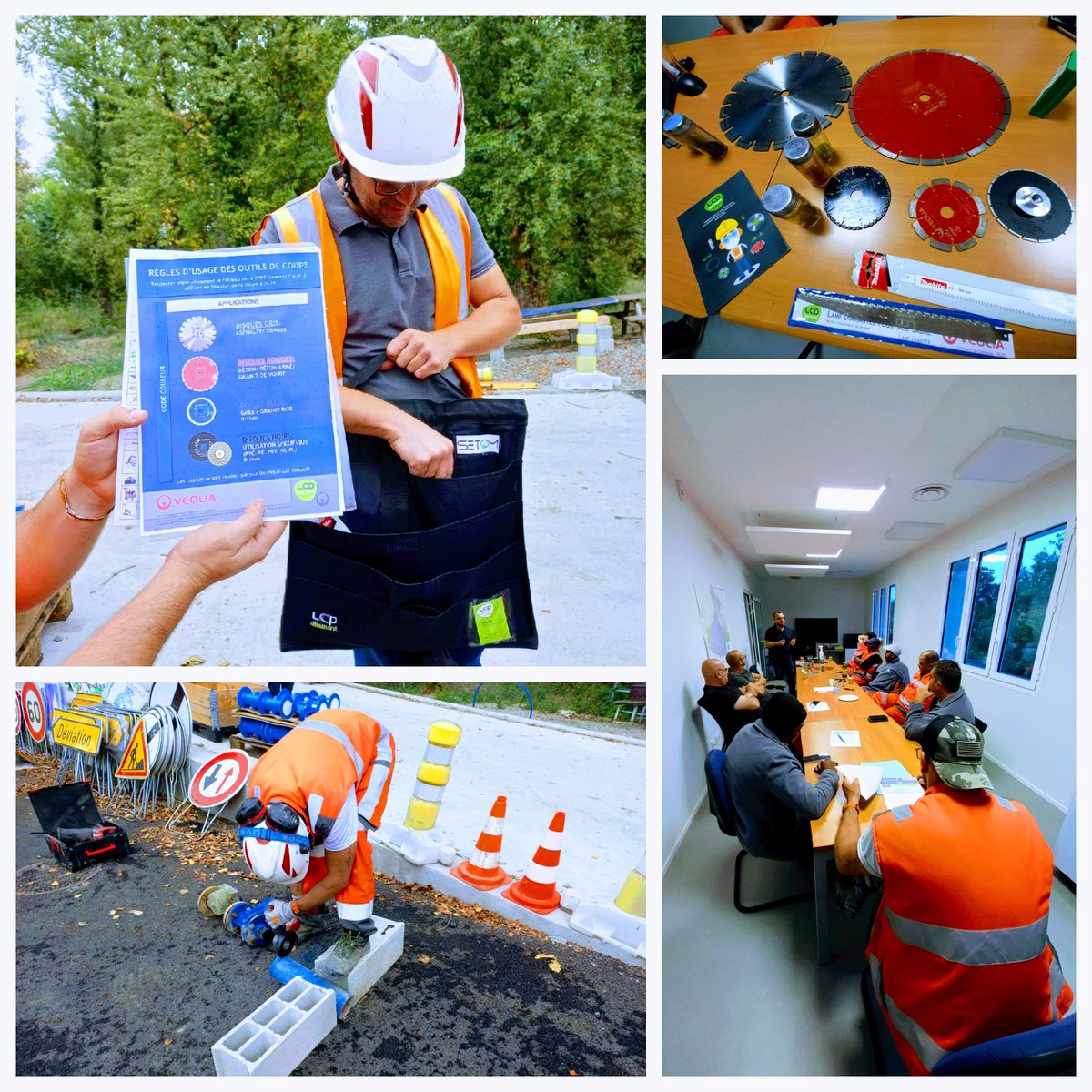 Vivian_AMIEL's tweet photo. #Sécurité : De la théorie à la pratique, c'est avant tout un travail d'équipe 💪
Cette semaine, au sein de #SETOM, société dédiée de @Veolia_FR sur @TlseMetropole, un 1/4 h sécurité a été coanimé avec le fournisseur, LCP Diamant, à propos des outils de découpe.
1/3 https://t.co/rCICIHBLCl