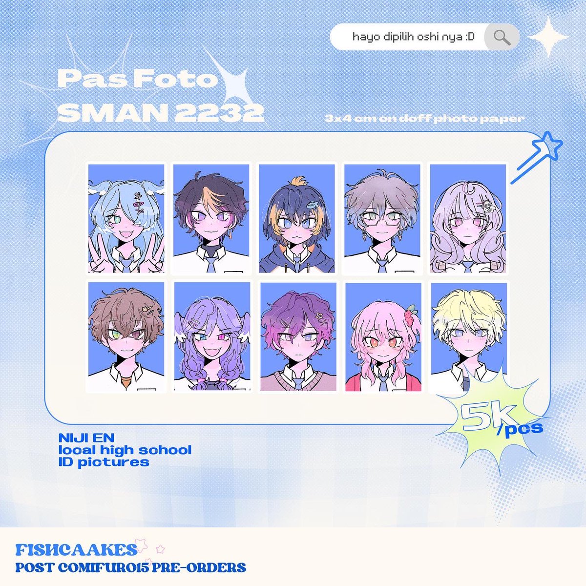 fishcaakes's tweet photo. [RTs 💗] 
POST-CF15 PO OPEN! 

hello hello! sorry for the wait, but i’m finally opening post-con preorders
for some of my #CF15 merch! [LOCAL/🇮🇩 ONLY] 

🗓 P.O period: 16-23 Oct 2022

📌 form link: https://t.co/1g5UzKqiDd https://t.co/lP00btwgZU