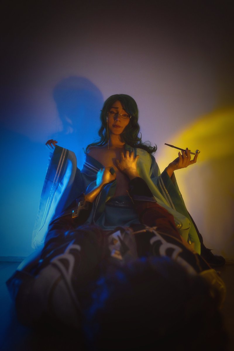 Jade_Poison's tweet photo. 🧡💙💚 #zhongchizhuweek @ZCBweek
°
Day7 - Free day
°
#Zhongli - @lead_dragon_ 🔶
#Tartaglia - @milana_tepesh 💦
#Baizhu and edit - @Jade_Poison 🐍
photo - @trbrm_ 📸 https://t.co/OR3iUptHVi