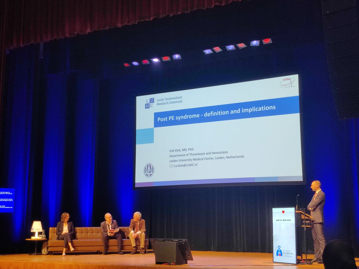 <a href="/Erik_Klok_MD/">Erik Klok</a> opens the Sunday session with #postPE syndrom
Crucial point 
@EXPERT_PE2022
<a href="/fniainle/">Fionnuala Ní Áinle</a>