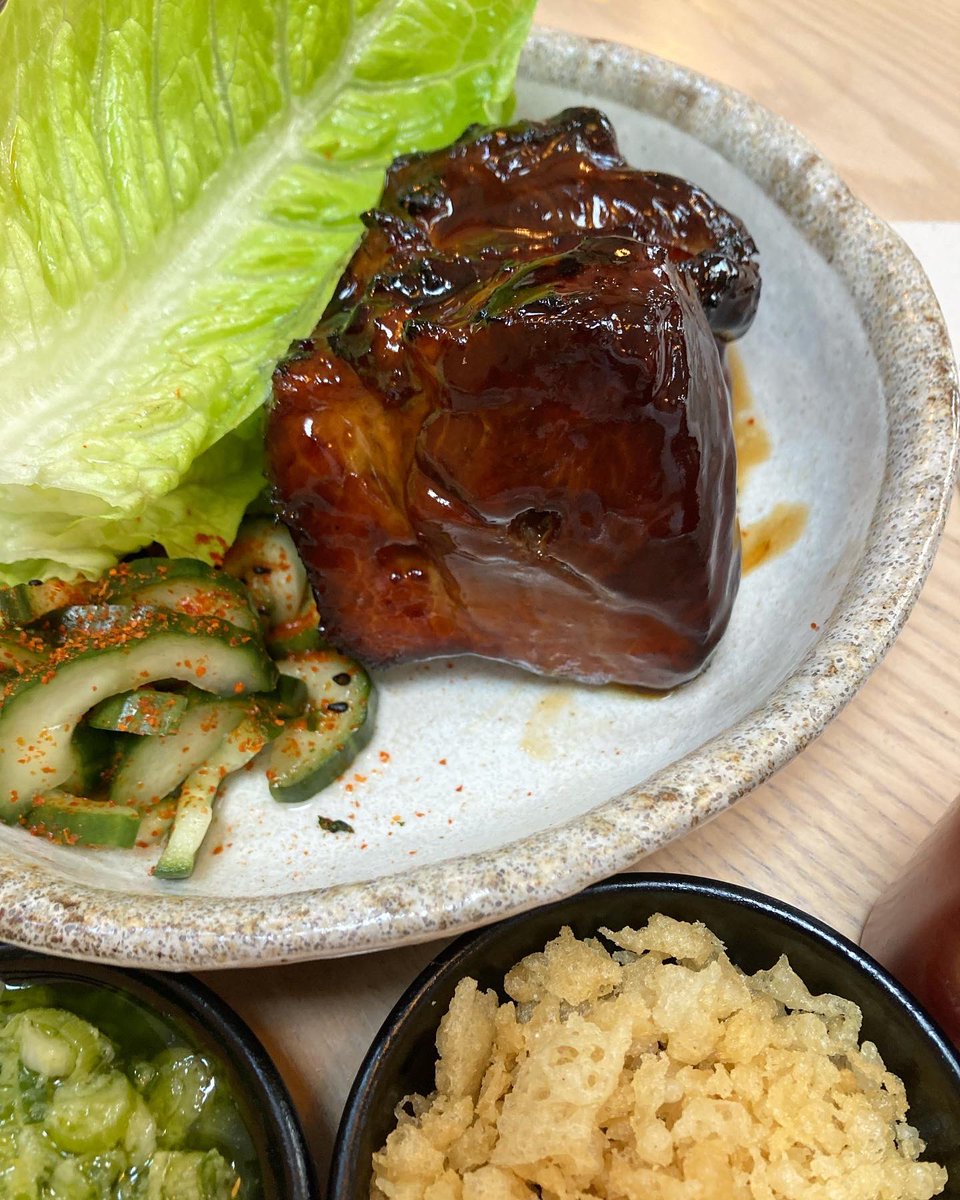 jayrayner1's tweet photo. All the pics from my lunch at Kushi-Ya, Nottingham are now up on Instagram where I am also @jayrayner1 but have a few here: the slow braised pork shoulder, the chicken Tsukune, the prawn sando and the wild mushrooms with brown butter ponzu. Review: https://t.co/xRfLYY0Wwb https://t.co/bz7mdh090Q