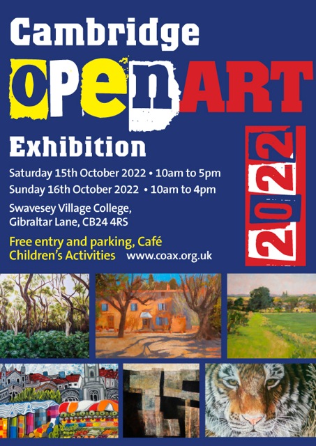 CambOpenArt's tweet photo. Looking forward to our second day - so great to see so many visitors and artists yesterday. @CAN_Cambridge #COAX22 @ParishSwavesey Open from 10am to 4pm today - Free entry, cafe and children's activities @Swaveseyvc @CamWhatsOn #artists #exhibition #Cambridge https://t.co/b2KayhCCKz
