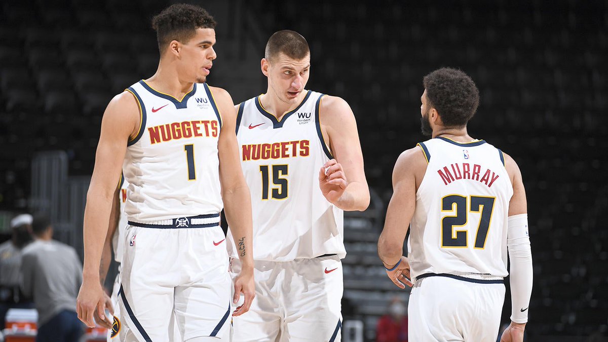 LovetoH16405431's tweet photo. I just hope those three killers will be healthy 100 percent
There is no better trio in NBA...NO WAY but Murray need to have confidence because of that injury
#jokic #murray #michaelporterjr #denver #nba #nbastart #killers #healthy #trio #besttrio #colorado #best https://t.co/o4LNU1tVCz