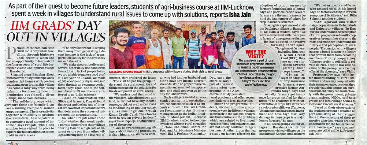 aravindchat's tweet photo. Social transformation efforts by chainpurwa kayakalp foundation are bringing fruits now. @IIML Lucknow graduates visited Vill @Chainpurwa and discussed their problems and gave suggestions. https://t.co/wUXBaaF9Ya