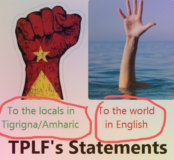 Sultan_Abagissa's tweet photo. የ ህውሀት መግለጫ በትግርኛ ለህዝቡና በእንግልዘኛ ለዓለም እቅፍ ማህበረሰብ በስዕል ሲገለፅ! #DisarmTPLF https://t.co/YtaA8sqFHo