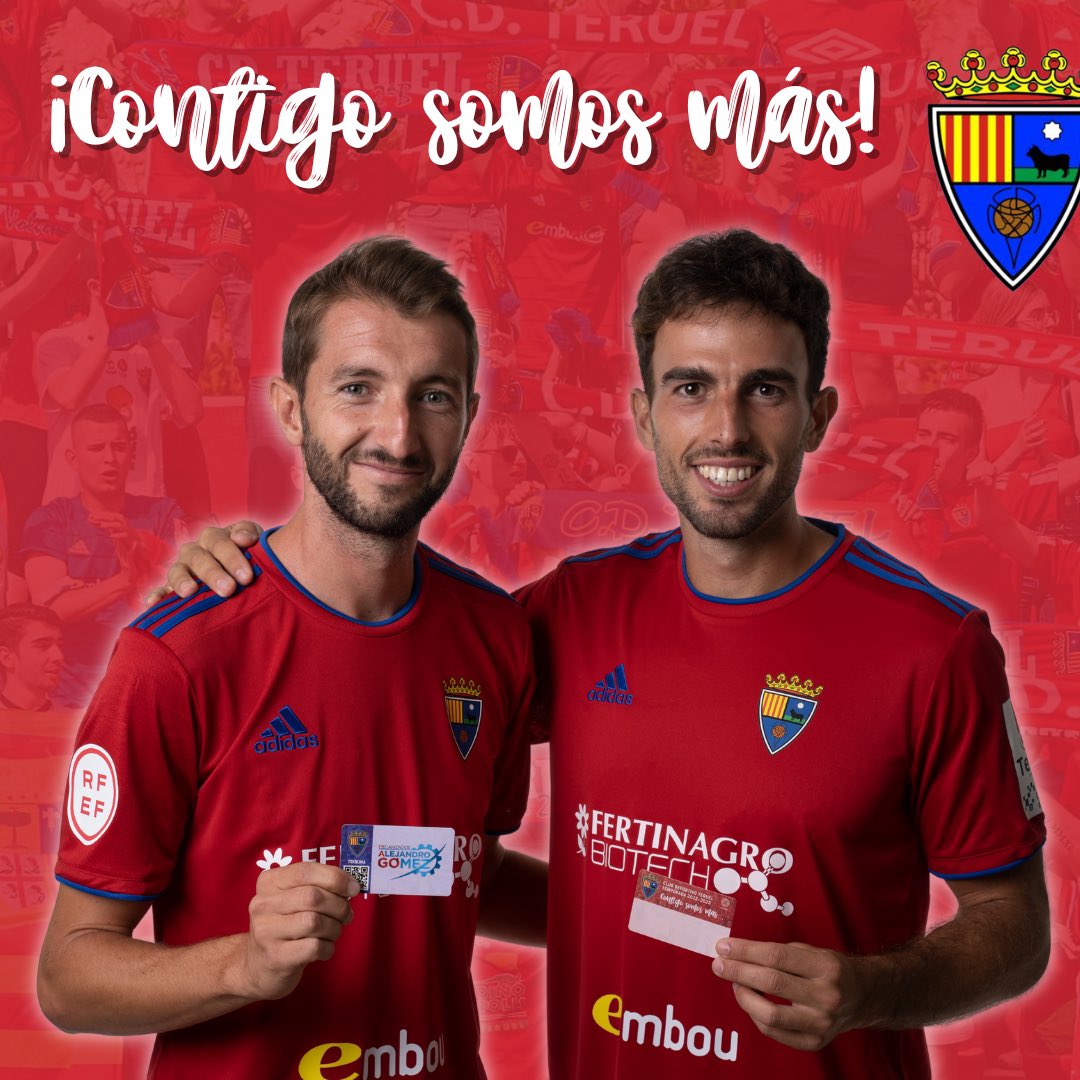 ¡Aún puedes ser parte del #ContigoSomosMas! ❤️💙

Recuerda que todavía puedes hacerte socio del <a href="/TeruelCd/">Club Deportivo Teruel</a>. Puedes hacerlo en la carpa habilitada para la recogida y alta de nuevos abonos, en la previa del partido de hoy ante el RCD Mallorca B. 

❤️💙❤️💙❤️ ¡Os esperamos!