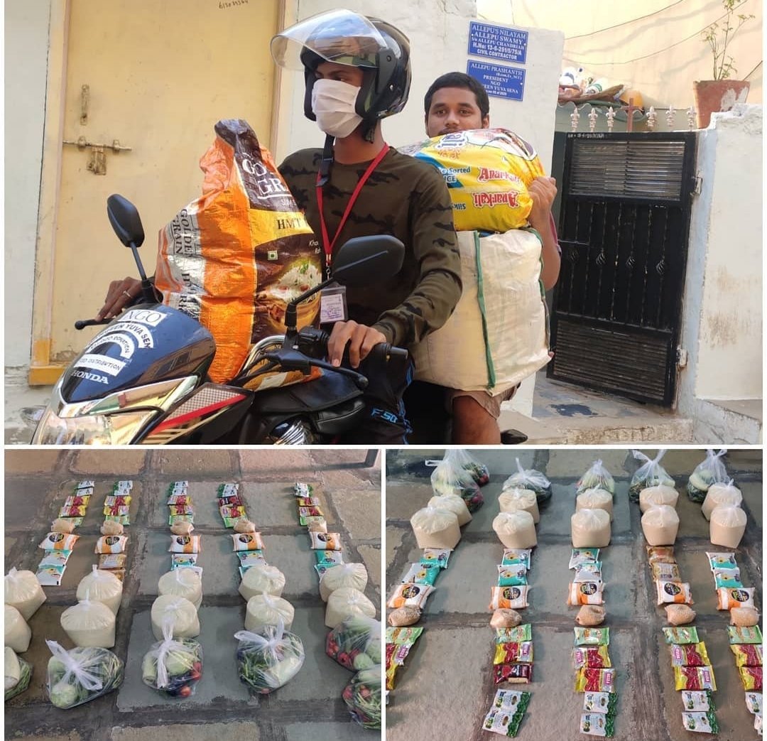 RangeenSena's tweet photo. @KTRTRS Hello sir this is Team #RYS (Rangeen Yuva Sena Foundation) from Hyderabad. 
We collaborated with Hyderabad @SwiggyInstamart collect leftover food raw items &amp; distribute at slum areas! It became very hard to carry to them! Do we have any possibility to have used 4wheeler! https://t.co/y3HbEQoMnS