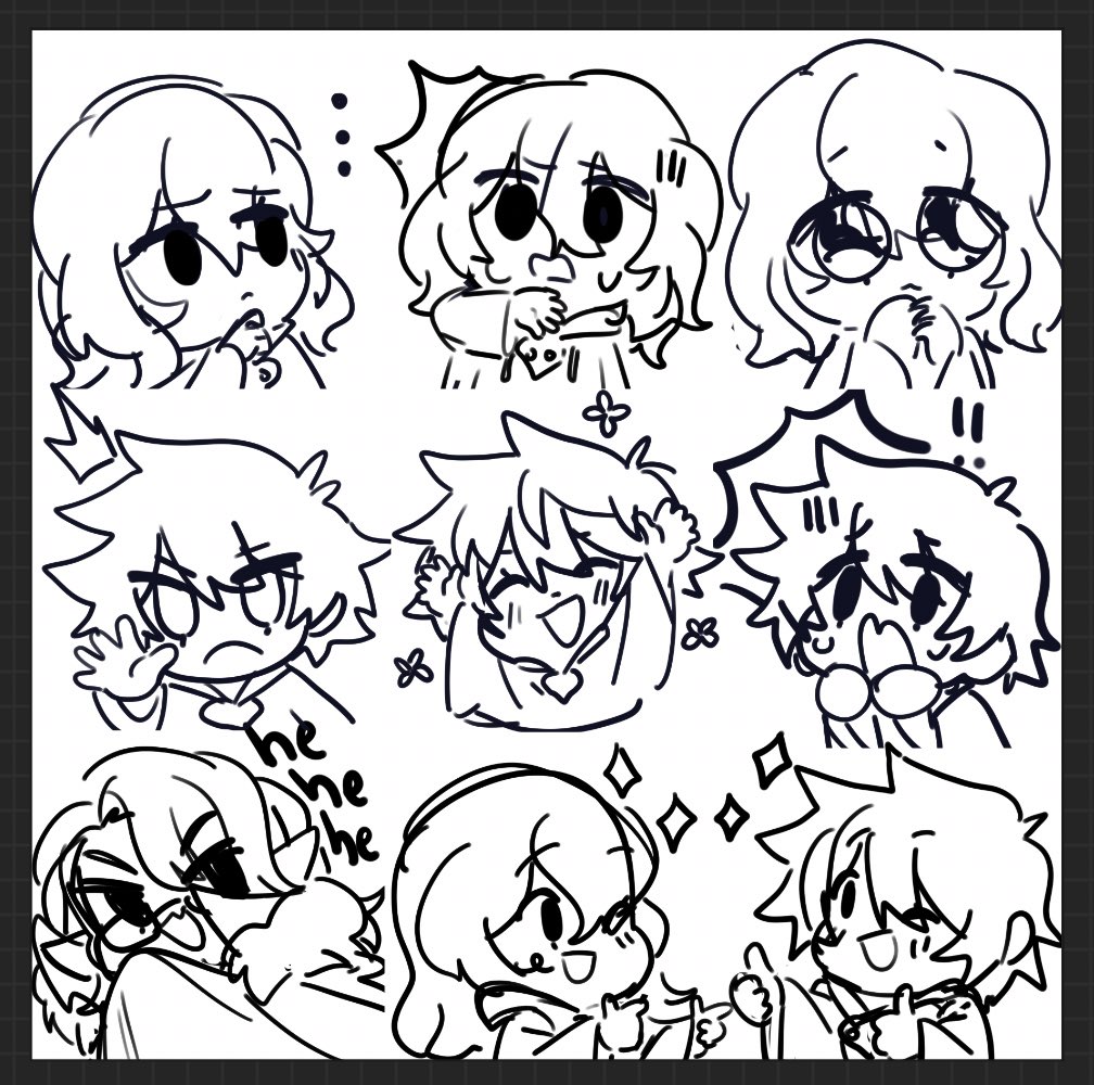 wip for halloween! pandaemotes >:] 