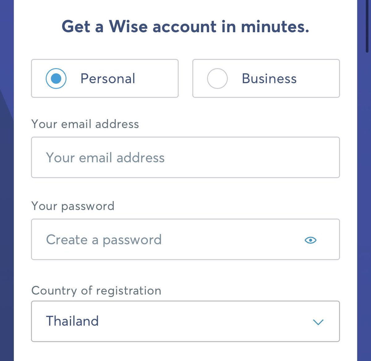 bjauntanywhere's tweet photo. 1.สมัครบัญชี wise : https://t.co/ahS16Lz5C0
2.หน้าแรกจะเป็นให้สร้างบัญชีโดยใช้ email แต่ประเทศด้านล่างให้เลือก Australia ครับ
3.หน้าถัดไปเค้าจะให้ยืนยันตัวแล้วส่ง otp มาให้ (อันนี้ใช้เบอร์ไทยได้เลย +66) https://t.co/jjYFCzdyZc