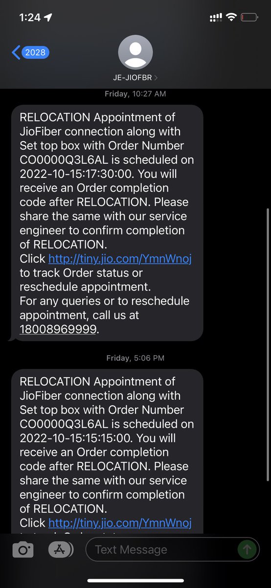 1amdrsana's tweet image. @JioFiberVoice @reliancejio @JioCare  been trying to relocate my Jio Fiber connection for the last 1week! Please look into it asap!!  #nocustomerservice #poorservice #poorresponse