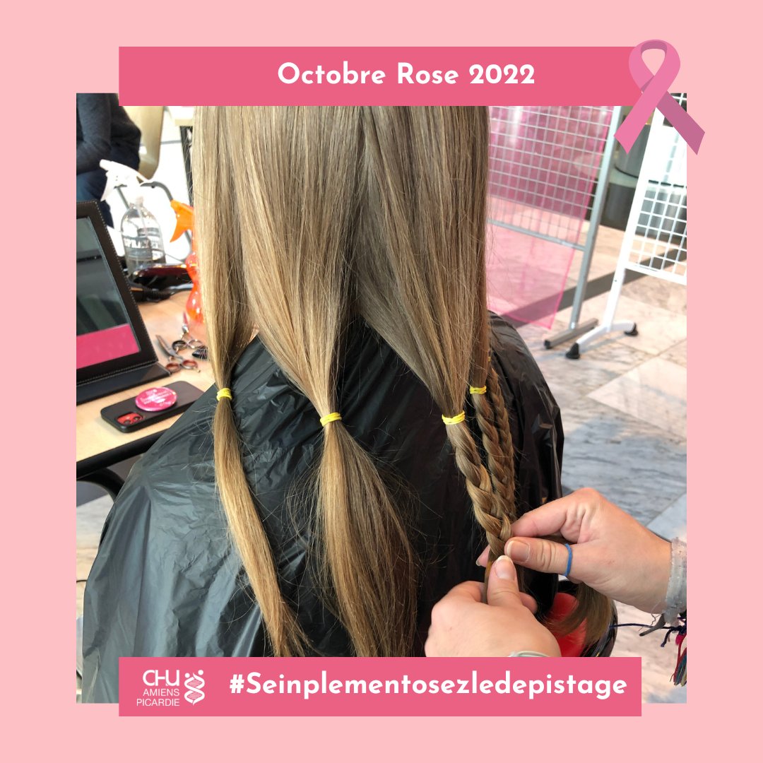 CHUAmiens's tweet photo. [#OctobreRose] Le hall du #CHUAmiens s'est transformé le temps d'une journée en salon de coiffure avec #EmmanuelleCoiffure
UN GRAND MERCI AUX DONNEUSES :
💇♀️ 28 donneuses
✂️ 890 de cheveux pour #Solidhair
👍 Des dons jusqu'50 cm
#Seinplementosezledépistage ! https://t.co/0XirJTw3aP