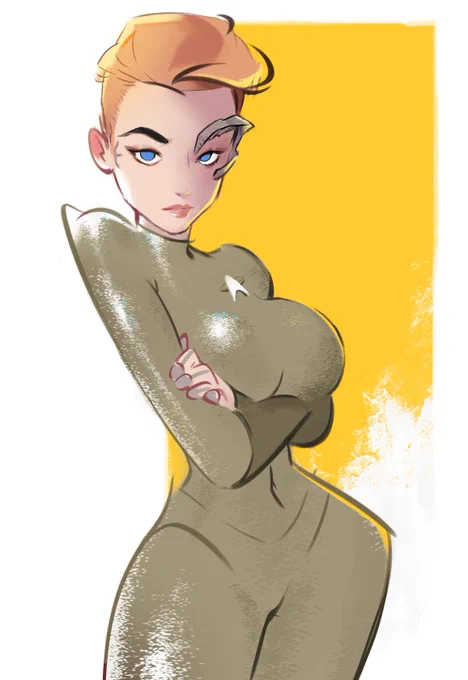 Something my lovely patrons vote on this week. It's Seven of Nine from Star  Voyager. Any Trekies on here? 