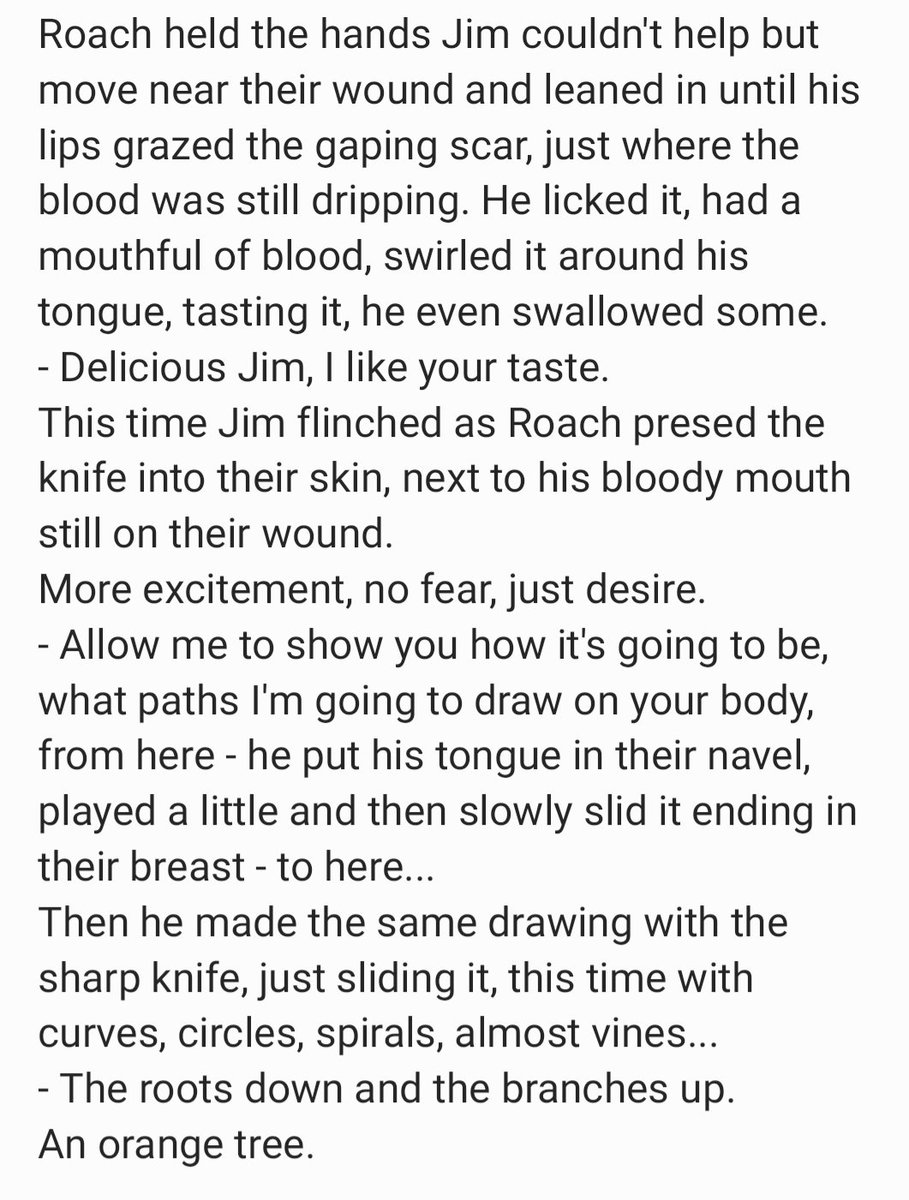 Patrike_cj's tweet photo. I wrote a short fic about Roach tattooing Jim with a knife, here are some lines and the drawing I made of them. Day 16: knife play #ofmdkinktober @ofmdkinktober #ofmd #ofmdfanart #roachofmd #jimofmd #OurFlagMeansDeath https://t.co/kZuF2Huwgw