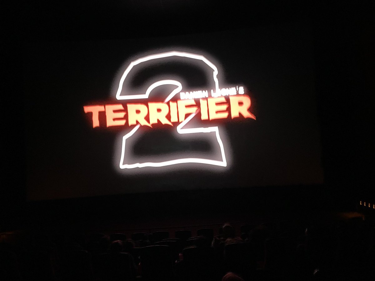 mm_spectra's tweet photo. October 15th 1/2: Terrifier2 #31daysofhalloween #OctoberWatch #HorrorMovies packed AMC theater tonight. I canโt believe how far this little movie came ๐ฅฒ https://t.co/u3jKnyHXuC