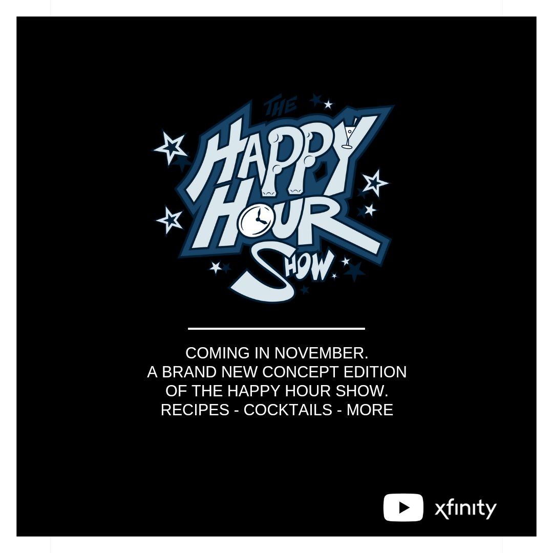 TheHappyHourSho's tweet photo. Coming in November, an all new food &amp; drinks version of The Happy Hour Show. https://t.co/Db5jnL7YSj