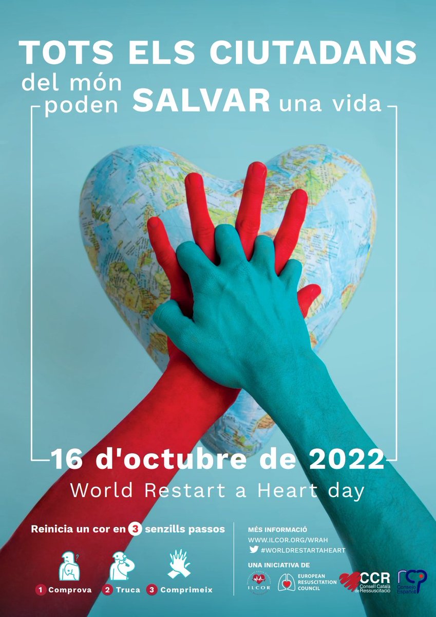 Avui és el dia! Hoy es el dia! 16-O, dia mundial de la RCP! #WORLDRESTARTAHEART