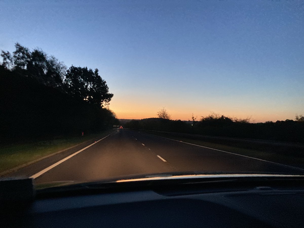 StormvixenCMC's tweet photo. I'm out on location at @DoningtonParkUK for the #BritishGT #finale today with @BritSCPodcast. I got to see this beautiful #sunrise en route! 

#SocialMedia and #editing duties today, both #sound and #prose - if you're needing a hand with those or anything #admin, drop me a DM! https://t.co/YdittM3IqK
