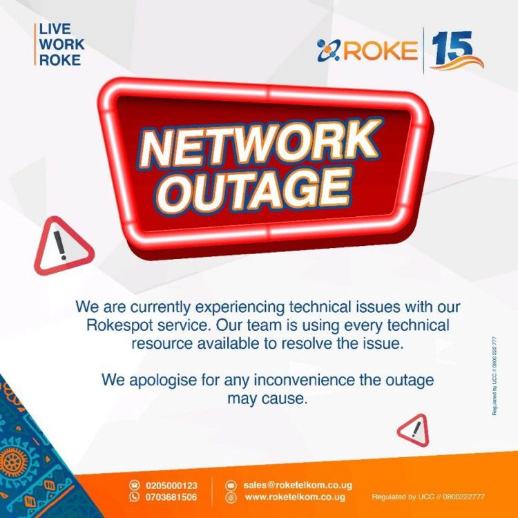 roketelkomug's tweet photo. We regret to inform our esteemed customers of the service outage. It is our top priority to restore it as soon as possible. 

#ROKEAt15 https://t.co/AfaCtCN0fn