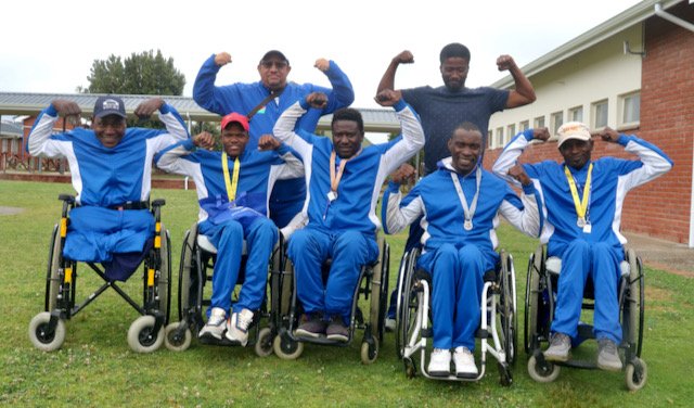 Under rainy,wet roads the athletes pushed thmselvs & conquered Quteniqua Wheelchair Challenge.Our main sponsor @MVAFundNamibia alongside @NNOC & Inclusive Cycling International.The sponsorship makes a difference in changing lives thru sports.2 Gold Medals ,1 Bronze & 1 Slver.