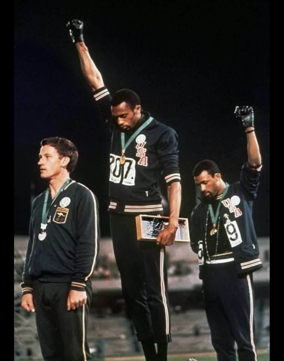 54 år siden i dag. Glemmer det aldri. #blackpower #johncarlos #tommiesmith #ikonbilde