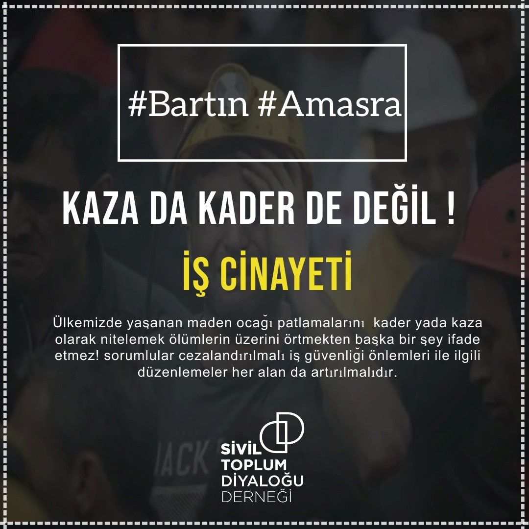 Bartın Amasra'da maden ocağı patlaması Sayıştay'ın raporu üç ay önce  gaz birikmesi var denmiş. #kazaDeğilCinayet sorumlular hesap vermeli??? emekçinin yaşamı bu kadar ucuz olamaz