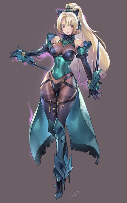 コミッション絵でクライアントさんのオリキャラ・アルバさんのアレンジデザインでした。
リクエストありがとうございました! 