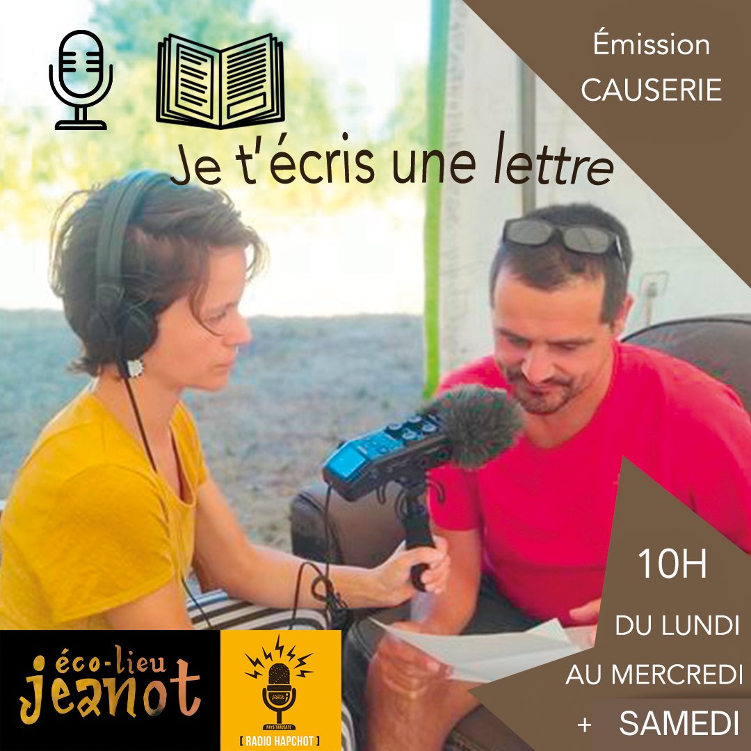 ✒️ Je t'écris une lettre ✉️
Restitution sonore d'une animation sur le thème de l'identité. hapchotwebradio.fr
📻📰 Une émission de radio et un fanzine réunissent les réponses des participant-es.
#éducationpopulaire #identités #témoignages