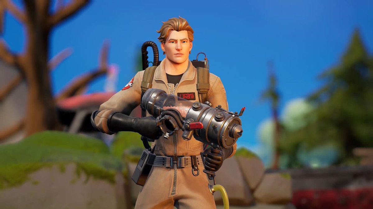 RealEricGibbs's tweet photo. I might not have caught any ghosts tonight in #Fortnite, but I sure as hell made a few. Can’t wait for the Halloween event to start @FortniteGame &amp; @EpicGamesPub 
#Ghostbusters #Fathergamer https://t.co/uQMUYPCKf3