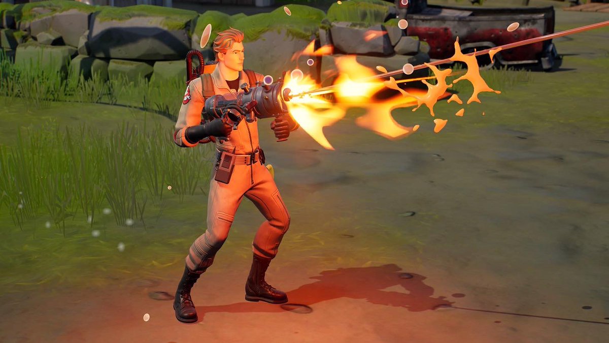 RealEricGibbs's tweet photo. I might not have caught any ghosts tonight in #Fortnite, but I sure as hell made a few. Can’t wait for the Halloween event to start @FortniteGame &amp; @EpicGamesPub 
#Ghostbusters #Fathergamer https://t.co/uQMUYPCKf3
