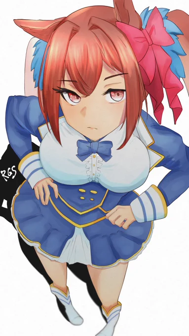 現在の全画力を投入してダイワスカーレット描きました。#ウマ娘 #ダイワスカーレット 