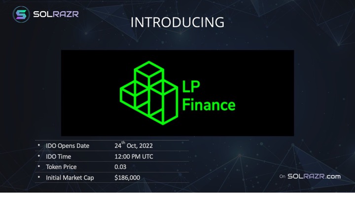 AltsGemExplorer's tweet photo. ⚡️Guys a very exciting project @LPFinance_ is set to have its #IDO on @Solrazr_App🔥

On LP Finance, you get:
🚀Leveraged Liquid staking (42% APY on SOL)
🚀Short-Sell SOL with lowest fees
🚀Earn Protocol Fees
🚀Insurance Strategies

Details: https://t.co/5qQm6heDD2

Dont miss it. https://t.co/gpfQMF5GCc