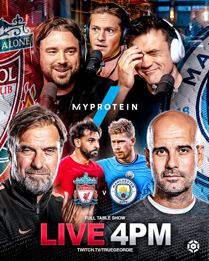 DOUBLE SHOW DAY ⚽️ first we have @TrueGeordieTG reacting to Man Utd vs Newcastle Then we have all the lads covering the big match between Liverpool vs Man City #TheKickOff