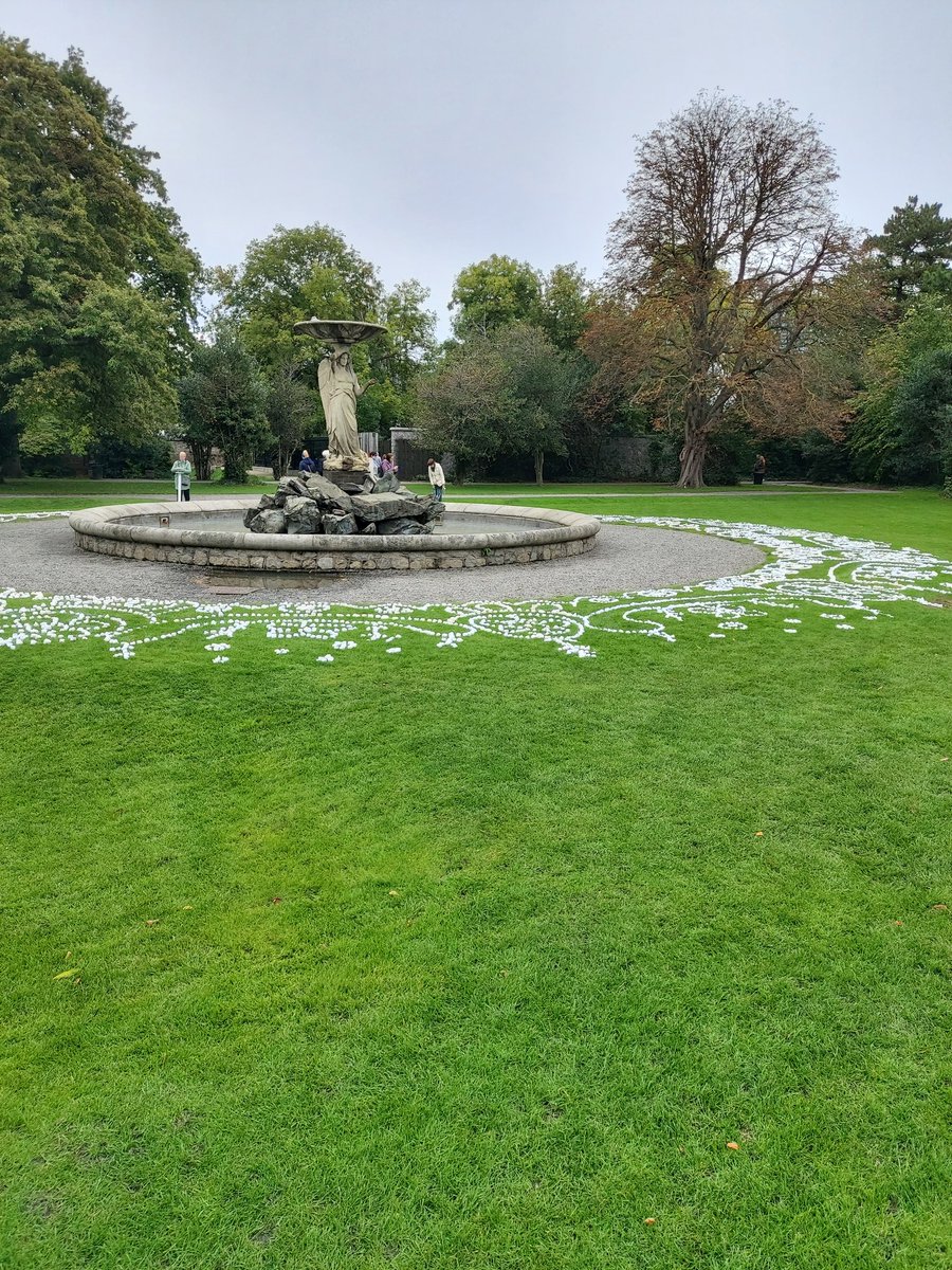 colm_oshea's tweet photo. Wonderful contemplative work in Iveagh Gardens today, work by Miriam McConnon and @JessicaTraynor6 https://t.co/EF3YaFxHPI