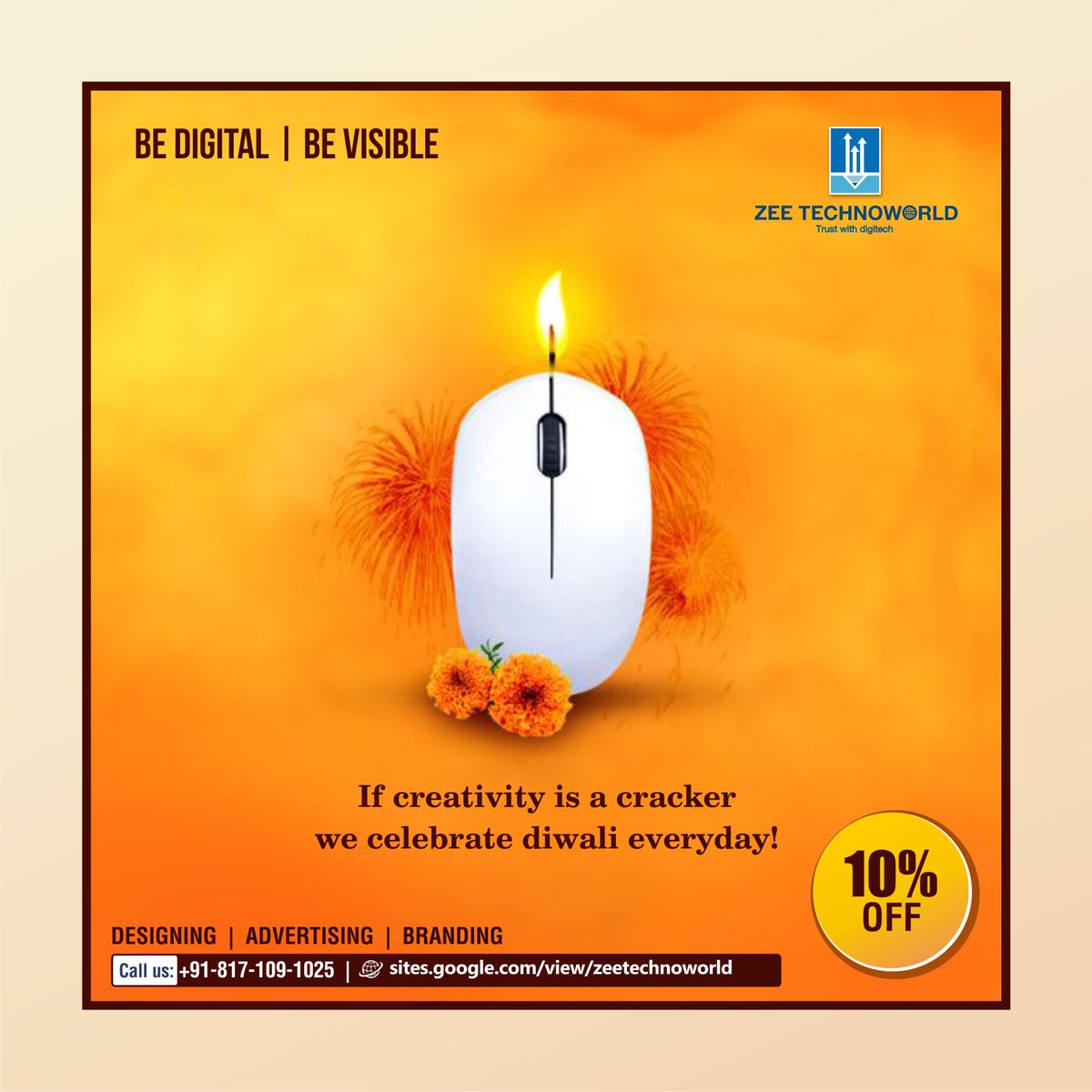 zeetechnoworld's tweet photo. If creativity is a cracker we celebrate diwali everyday!
✆ +91 81710 91025
🌐 https://t.co/6tQXJgzzrL
#occasionalprint #godigitalbusiness #BeDigitalProject #digitalart #graphicdesign #creativedesign #graphicartist #graphicmaster #idealprint  #diwaliprint #creativityeveryday https://t.co/YaHv3bJJw2