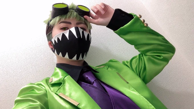 コスプレ・顔注意スーツタビオの衣装できた〜〜!! 