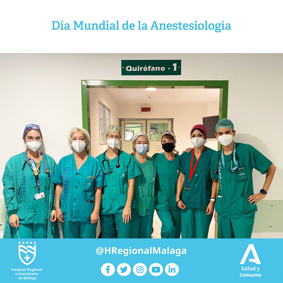 HRegionalMalaga's tweet photo. #DíaMundialdelaAnestesiología | 📈 Cada año se realizan más de 27.400 intervenciones de cirugía mayor, así como 4.724 partos anuales (asistencia pública a toda la ciudad de #Málaga) con una alta tasa de aplicación de analgesias epidurales.
#HRUMContigo 🧵👇 https://t.co/keUesQXFsr