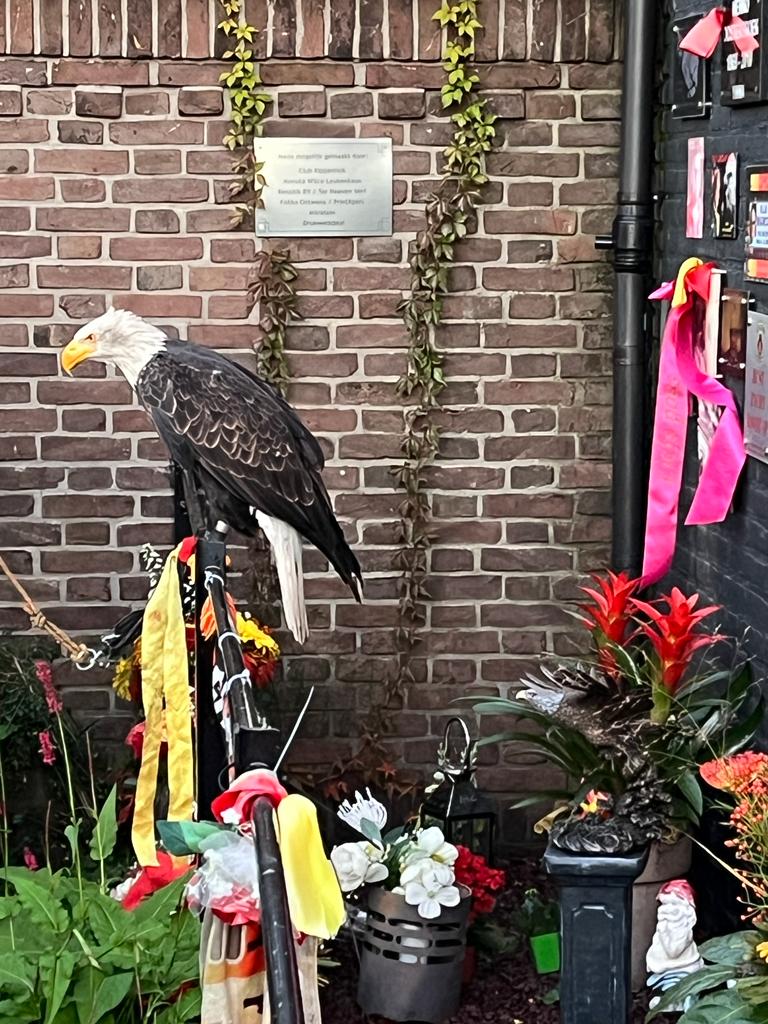 memorialgarden6's tweet image. Gisteren hebben familie en vrienden een bord en een beeld onthuld ter nagedachtenis aan de onlangs overleden supporter Rutger Visscher, 26 jaar pas. 
"Rutger dacht dat hij vergeten zou worden ... " ❤💛
Harley bedankt en Jan Willem van Dop voor de warme woorden  #kowet