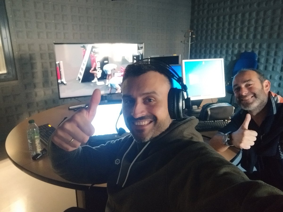 halonso's tweet photo. Hoy vamos con el torneo ATP Gijón en directo en @RTPAOficial . Cambiamos la gasolina por la raqueta con un grande como @sorrentinco 💪💪👏👏 https://t.co/Yw7e7q75hK