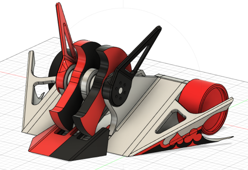 RoBotsTWT's tweet photo. Progress update on the new Dual Threat, new wedge and adjustments to the chassis, coming together nicely and should fit well into the line of remakes coming your way! #CAD #RobotCombat #Fusion360 #Ro_Bots https://t.co/yuXgEfo8QV