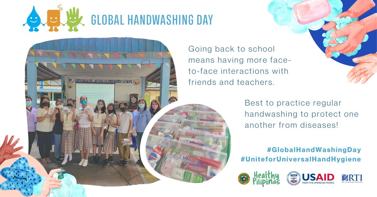 USAID supports the safe reopening of schools by providing hygiene kits and conducting trainings for teachers and students to reinforce regular handwashing and good hygiene practices. #GlobalHandwashingDay #UniteforUniversalHandHygiene