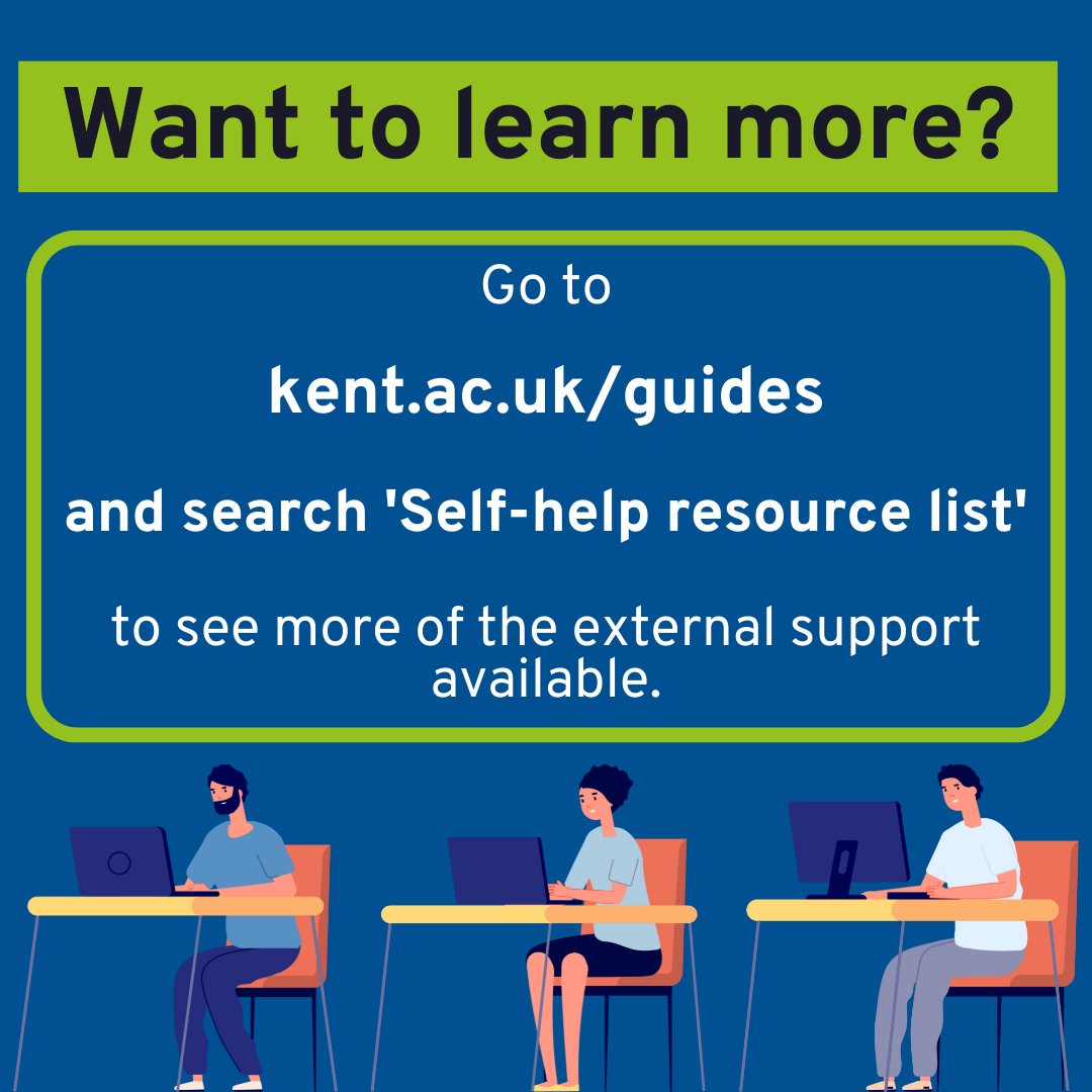 We have compiled a list of external organisations that provide support in areas students often struggle with 📱