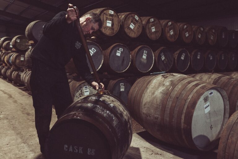 Have you had a read through our #Cask88 glossary? It perfectly explains all terms you’d need to know as a cask owner.   Valinch is when a  sample is drawn from a cask through a large copper pipette (as seen above) this can then be transferred into sample bottles to be enjoyed.