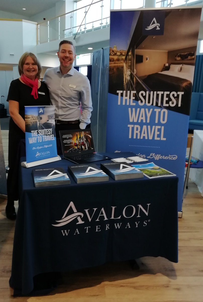 CosmosTradeUK's tweet photo. We're here in beautiful Cornwall and ready to talk all things Avalon at the Newells Travel cruise show! Come on down to Truro college to find out more about our award winning River Cruises! https://t.co/8mT3waFWFw