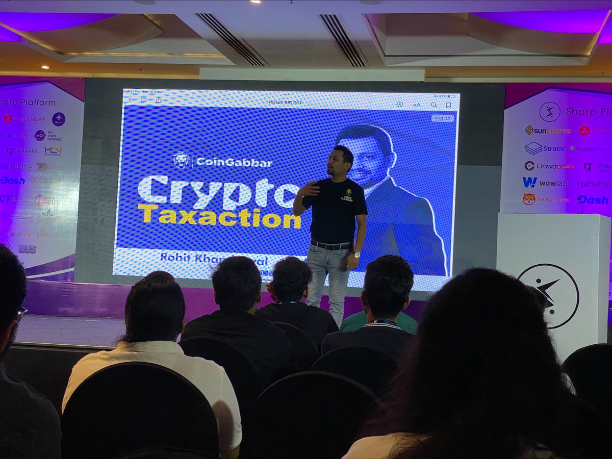 CsharpCorner's tweet photo. #BCrypt22 India Web 3.0 Roadshow - After the lunch break, we resumed with @ca_cs_rohit, talking about Crypto Taxation. cc @coin_gabbar 

#Bcrypt #BcryptIndia #Web3 #web3community #Web3Conference https://t.co/HoOSt41q6q