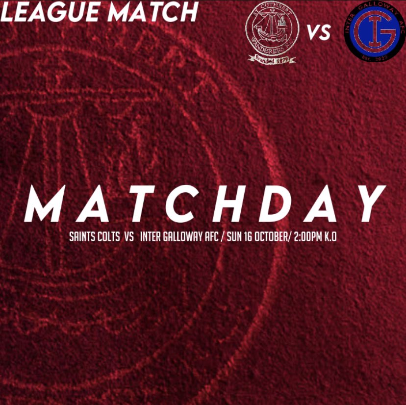 SaintColts's tweet photo. 🔵it’s Matchday!⚪️

Inter Galloway (H) https://t.co/V4vAXMTvCb