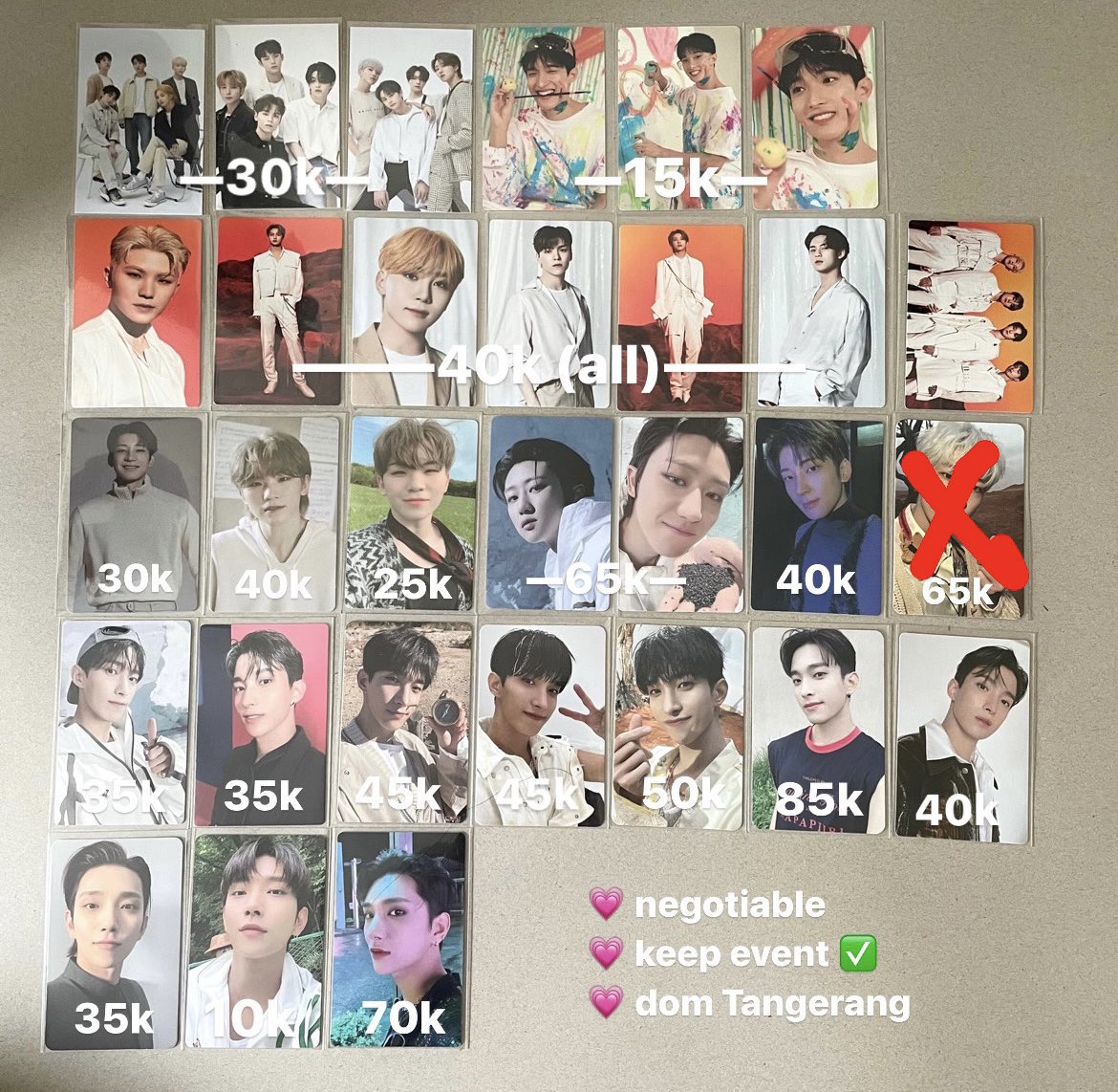 leeticiakyeom's tweet photo. wts pc seventeen, ina ᵔ ᴥ ᵔ

💗 dom Tangerang, INA
💗 negotiable ✅
💗 shopee ✅
💗 condi by dm
💗 keep event ✅

t. pc seventeen joshua dokyeom dk tc bets woozi the8 minghao wv wonwoo 

help rt thankyou! 🫶 https://t.co/LDIw0ztDt9