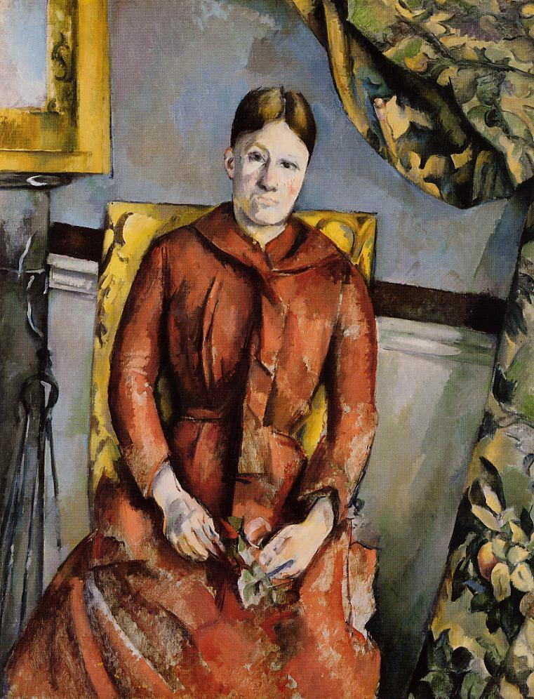 Madame Cezanne in a Yellow Chair, 1890 #paulcezanne #cezanne wikiart.org/en/paul-cezann…