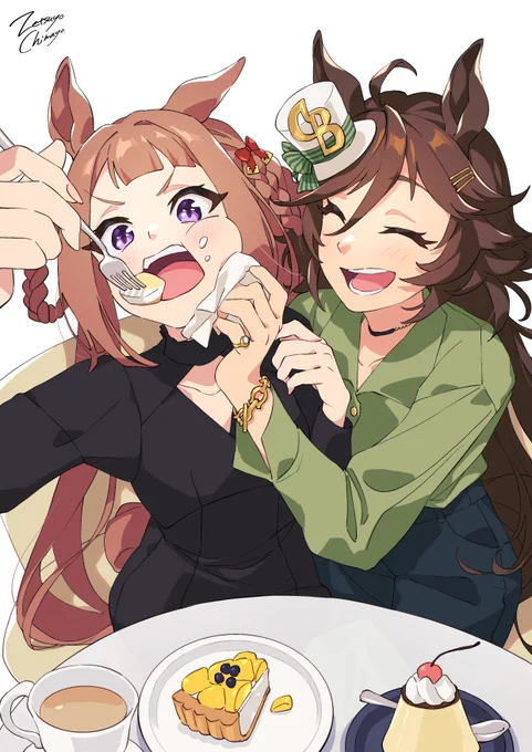 今手が離せないわっ!#ウマ娘 #スイープトウショウ #ミスターシービー 