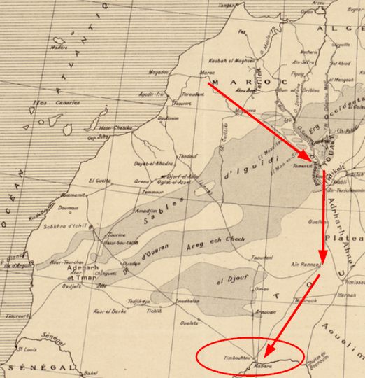 Histoire2Maroc's tweet photo. #TodayInHistory une expédition militaire #marocaine quitte #Marrakech le 16 octobre 1590 en direction du Mali actuel. L'expédition aboutira un an plus tard sur la fameuse bataille de Tondibi et sur l'effondrement de l'empire Songhai. #histoiredumaroc #Maroc https://t.co/FbXOyx1Mtc